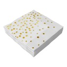 Guardanapo 33cm x 33cm - Metálico Confete Ouro c/20 Make+