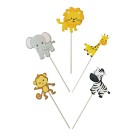 Topo de Bolo - Bichos da Selva c/5 Make+