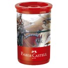 Apontador com Depósito Tubo Vermelho Faber Castell