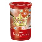 Apontador com Depósito Tubo Vermelho Faber Castell