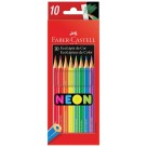 Lápis de Cor 10 Cores Neon Faber Castell
