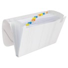 Pasta Sanfonada A4 com 12 Divisões Transparente 6090PP-TR DAC