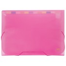 Pasta Sanfonada A4 com 12 Divisões Rosa 6090PP-RS DAC