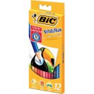 Lápis de Cor 12 Cores Evolution Bic