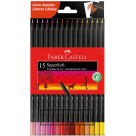 Lápis de Cor 15 Cores Supersoft Cores Quentes Faber Castell