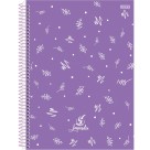 Caderno Colegial 10 Matérias Lavender 160fls São Domingos