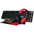 Combo Gamer (Teclado + Mouse + Fone + Mousepad) EG-51 Evolut