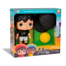 Boneco Max Futebol Preto e Branco 1165 Silmar Brinquedos