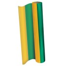 Plástico Verde e Amarelo Liso 45cm x 25 Metros DAC