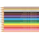 Lápis de Cor 12 Cores + 3 Metálicos Faber Castell