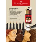 Brush Pen 6 Cores Supersoft Tons de Pele Faber Castell