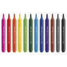 Canetinha Hidrográfica 12 Cores Jumbo Triangular Faber Castell