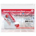 Malote Cristal com Zíper - Médio 1006 DAC
