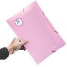Pasta com Elástico Breeze Rosa Pastel 801PP-RS DAC