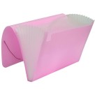 Pasta Sanfonada A4 com 12 Divisões Rosa Pastel 811PP-RS DAC