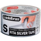 Fita Silver Tape 48mm x 5m Prata Adelbras