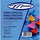 Papel Especial para Origami e Dobradura 10x10cm 50fls Menno