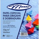 Papel Especial para Origami e Dobradura 15x15cm 50fls Menno