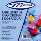 Papel Especial para Origami e Dobradura 20x20cm 50fls Menno