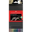Lápis de Cor 12 Cores Supersoft Metálico Faber Castell
