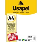 Papel Couchê Branco A4 180g 50fls Usapel