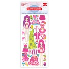 Cartela de Adesivos - Princesa Kids Make+