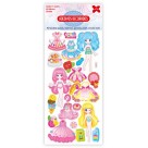 Cartela de Adesivos - Princesa Kids Make+