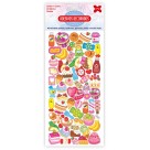 Cartela de Adesivos - Divertidos Kids Make+