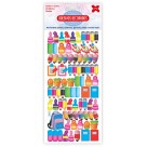 Cartela de Adesivos - Divertidos Kids Make+