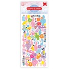 Cartela de Adesivos - Divertidos Kids Make+