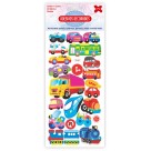 Cartela de Adesivos - Aventura Kids Make+
