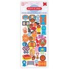 Cartela de Adesivos - Aventura Kids Make+