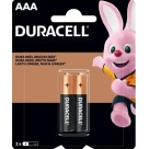 Pilha Alcalina Palito AAA c/2 Duracell