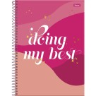 Caderno 15 Matérias Pink Power 240fls Foroni