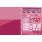 Caderno 15 Matérias Pink Power 240fls Foroni