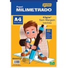 Papel Milimetrado A4 63g 50 Folhas Jandaia