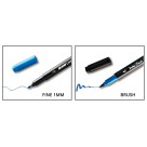 Brush Pen 12 Cores Ponta Dupla Gramp Line