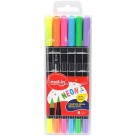 Brush Pen 6 Cores Duo Neon Molin