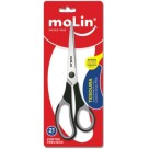 Tesoura Office Grip Preta 21cm Molin