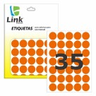 Etiqueta Adesiva Redonda 19mm - Laranja c/210 Link