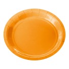 Pratos de Papel 18cm - Laranja Neon c/8 Make+