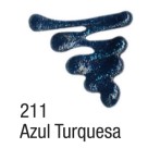 Tinta Dimensional Glitter 3D 35ml - Azul Turquesa 211 Acrilex