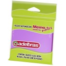 Bloco de Anotações 76mm x 76mm - Lilás Neon 50 Folhas Adelbras