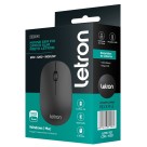 Mouse Sem Fio Office Slim Preto 74364 Letron