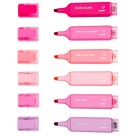 Marca Texto 6 Cores Pink Vibes Leoarte