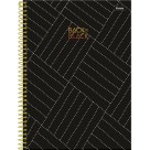 Caderno 1 Matéria Back to Black 80 Folhas Foroni