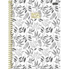 Caderno 1 Matéria Back to Black 80 Folhas Foroni