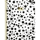 Caderno 1 Matéria Back to Black 80 Folhas Foroni