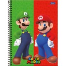 Caderno 10 Matérias Super Mario Bros 160fls Foroni