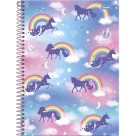 Caderno 10 Matérias Unicórnio 160fls Foroni